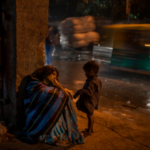 The woman living on the street